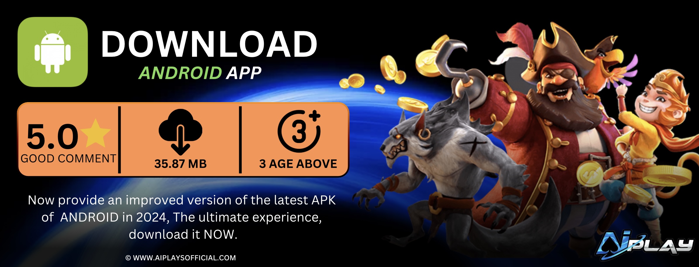 AiPLAY Android app download for AiPLAY Casino