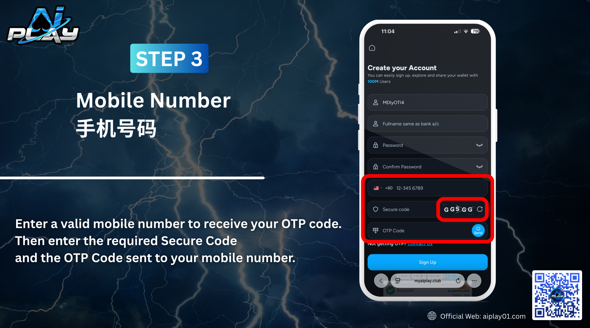 AiPLAY Official Malaysia registration page image 5